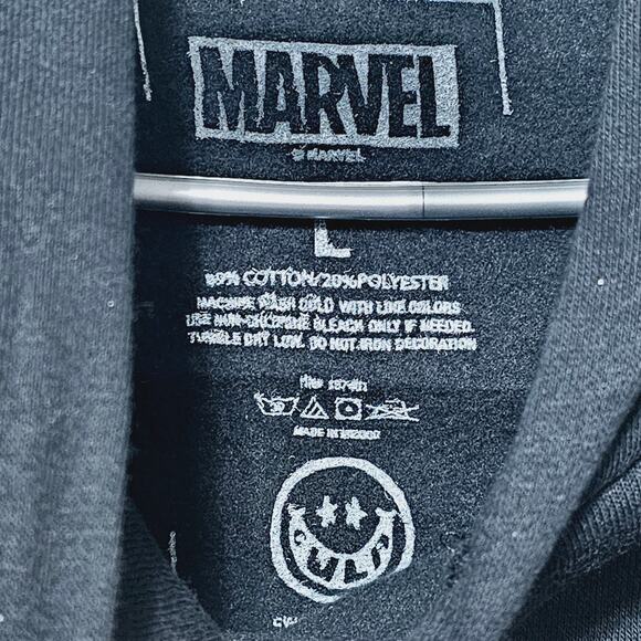 CVLA x Marvel Villains Magneto Hoodie Men's Size L Black Streetwear Casual NEW - Picture 6 of 6